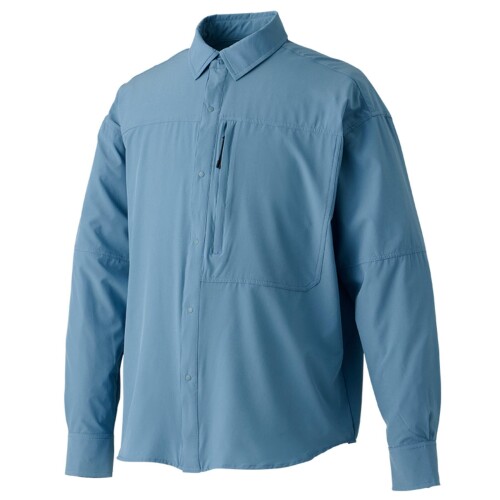 リバレイ (Rivalley) RV フィッシングシャツ 2XL ブルーグレー 5454