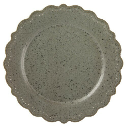 たたら プレート お皿 パスタ皿 グリーン 食器 23cm 電子レンジ・食洗機対応 ワンプレート エンボス ドット レリーフ フリル 美濃焼 191064のサムネイル
