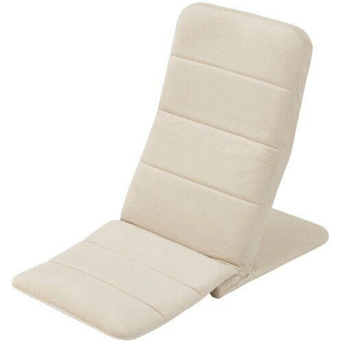 ドウシシャ おしゃれでかわいい いつでもどこでも背もたれ コンパクト ハイタイプ ベージュ EIDH-BE ベッド上 薄型 軽量 スリム 折り畳み収納可 背もたれ 18段階リクライニング 転倒防止