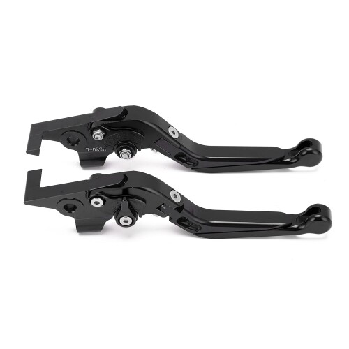 Akozon 調節式ブレーキレバー TMAX 530/560用 CNCアルミニウム合金交換 ブレーキレスポンス強化 丈夫でスタイリッシュ (ブラック)