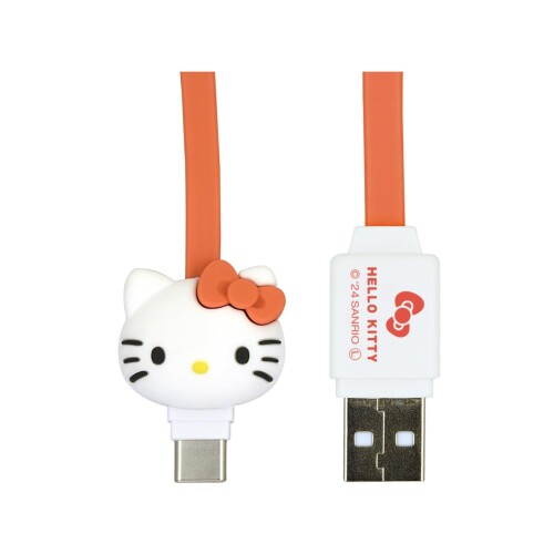 グルマンディーズ サンリオキャラクターズ USB Type-C 対応 マスコットケーブル ハローキティ SANG-486KT