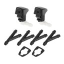 HOPESPANNER Cadillacに対応08-15用ワイパースプレーノズル25815793フロントワイパースプレーノズルワイパースプレーノズルホースブラックホワイトプラスチック1セット