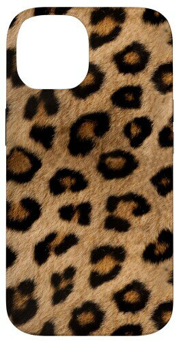 ヒョウ柄の野生動物サファリ スマホケース iPhone 14 用