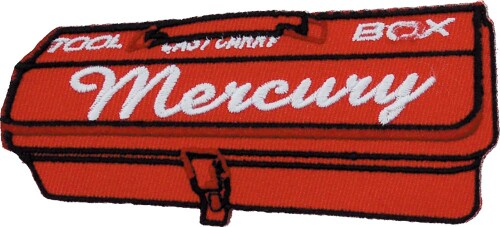 キーストーン(Key Stone) マーキュリー ワッペン ツールボックスレッド 10.5×4.6cm