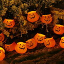 IFEND ハロウィン 飾り 装飾 LED かぼちゃライト 電池式 40LED電球 6m ハロウィン 飾りライト ストリングスライト パンプキンライト 囲気作り DIY 装飾 屋外 室内 照明飾り (帽子付きカボチャ)