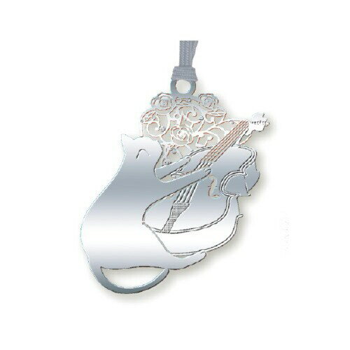 東洋精密工業 ブックマーク キャットブックマーク 猫とバイオリンS シルバー CAT030