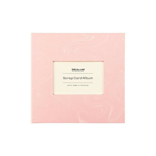 ナカバヤシ (DECOLURE (デコルーレ)) スクラップカードアルバム バインダー式/6穴 フローラルピンク A-SCY-120-P
