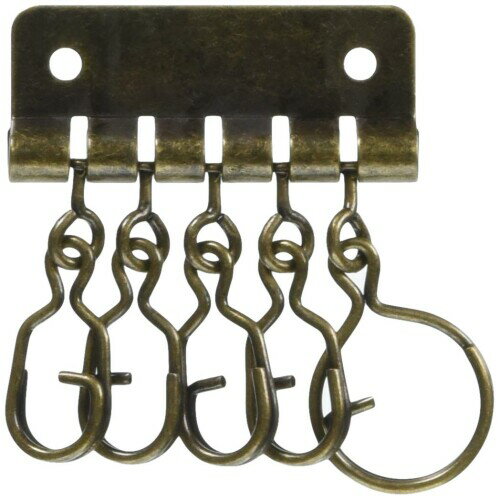 イチネンアクセス ファミリーツール(FAMILY TOOL) キーケース金具 5連 Gカン付 アンティークゴールド 1..