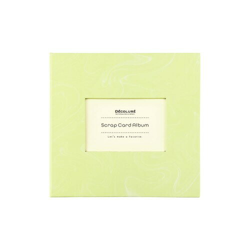 ナカバヤシ (DECOLURE (デコルーレ)) スクラップカードアルバム バインダー式/6穴 アップルグリーン A-SCY-120-G