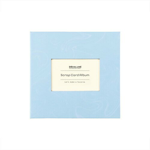 ナカバヤシ (DECOLURE (デコルーレ)) スクラップカードアルバム バインダー式/6穴 サボンブルー A-SCY-120-B