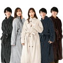 (HOME COCCI) 着る毛布 メンズ レディース 洗える 冬 ぽか暖 冬 ルームウェア 部屋着 あたたかい フランネル 静電気防止 ふんわり 丸洗い可能 ...