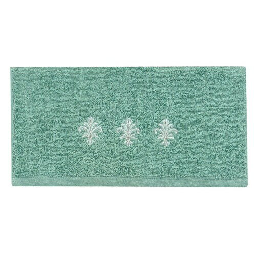 センコー(Senko) DECORMUSEE エンブレム タオル 約33×75cm グリーン ラインストーン付き 64573