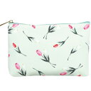 ラボクリップ フラットポーチ 花こよみ チューリップ A24-HKFP-03TU