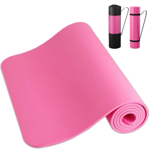 ヨガマット 10mm/15mm ノンスリップヨガマット ストレッチ ヨガ ラグ トレーニング エクササイズ ホットヨガ クッション ピラティス ダイエット プレ...