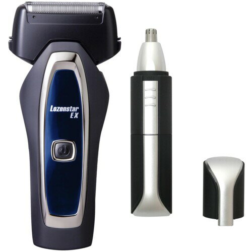 ロゼンスター 水洗い 充電 交流式 メンズ シェーバー 髭剃り 電気シェーバー 3枚刃 電源ロック LEDライト ダブルエッジトリマー搭載 + 水洗い 鼻毛 耳...