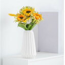 花瓶一輪挿し フラワーベース花瓶陶器おしゃれなかびん大きい花びんかびん花器Fukuka シンプルカビん1個入り仏壇か びんとうき花器仏壇用花ビン (ホワイトC)