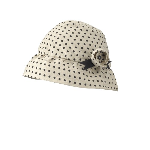 CAPOR(カポル) カメリア 着せ替え用帽子カバー ドットアイボリー S C321FLDJ(4)