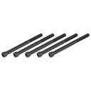 METALLIXITY 六角ソケットボルト(3/8-16x5インチ)5個セット 12.9級合金鋼製六角ソケットドライブボルト - 家具用コネクタボルト 黒