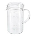 PATIKIL 1000ml ホウケイ酸ガラス計量カップ 3.3ホウケイ酸ガラス スケール ホワイト 印刷スケール 液体メジャーカップ ビーカー ガラス蓋とV字...
