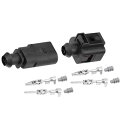VekAuto VWに対応およびアウ ディに対応のコネクタープラグクリップキット No.1J0973802/1J0973702 プラスチック製の黒い銅製