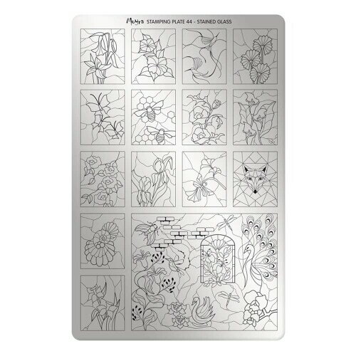 Moyra(モイラ) Moyra スタンピングプレート 44 STAINED GLASS 1枚