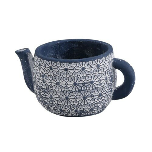 アビテ 鉢 タッス・ティーポット・S（ネイビー）15×10×8.5cm 底に水抜き穴あり JK-507-NV