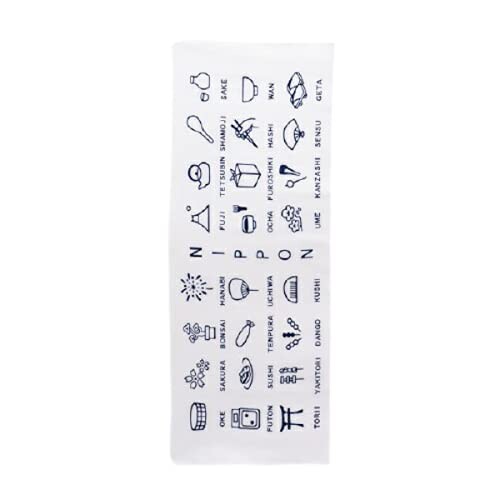 かまわぬ 注染 手ぬぐい NIPPON/日本製 サイズ：33cm×90cm 綿100% 総理 （日本モチーフ） (手拭い NIPPON)