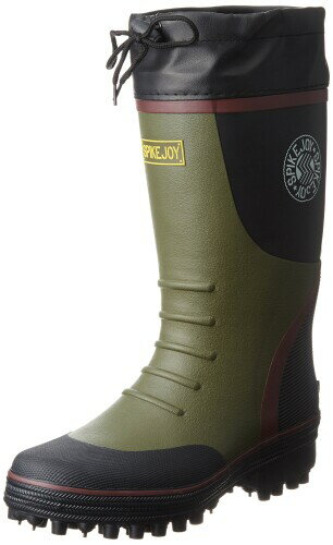 福山ゴム 林業・磯釣りに最適なスパイク付長靴 スパイクジョイ#3 カーキ S