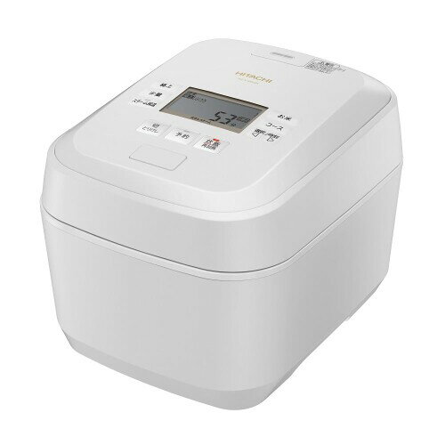 日立 炊飯器 5.5合 圧力&スチームIH 蒸気カット RZ-V100GM W フロストホワイト 八代目儀兵衛 監修 日本..