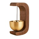 ideamall ドアベル 玄関チャイム 玄関ベル 玄関 ベル ドアチャイム マグネット付き (ウォールナット)