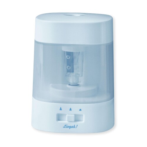 ソニック 鉛筆削り ちょいケズ 電動鉛筆削り 芯先調整付 乾電池・USB両対応 リビガク ブルー LV-1924-B