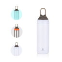 SANTECO 水筒 500ML スポーツボトル ハンドル付き 保温 保冷 真空断熱 ステンレスボトル 軽量 yoga ホワイト
