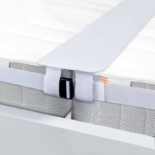 Craft-lw マットレスバンド すきまパッド 2点セット 隙間対策 マットレス ベッド マット 固定 連結 バンド ベルト 隙間パッド ズレ すきま 防止 家族 収納バッグ付き ホワイト