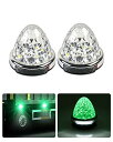 Cartist LED サイドマーカーランプ 路肩灯 両面発光 トラック専用 IP67 DC 10-50V 無極性 丸型 新型LEDマーカー 高輝度 色選択可 ...