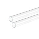 DMiotech 2個 18mm x 22mm 500mm クリア アクリルパイプ 硬い プラスチックチューブ 水族館水パイプ 水冷システム配管用