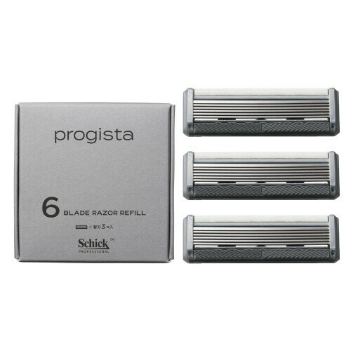 Schick(シック) progista プロジスタ 6枚刃シェーバー替刃（3コ入） 男性カミソリ ひげそり