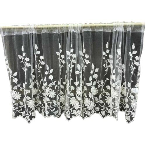 Vivienne(ヴィヴィアン) ベージュ コットンフラワーシリーズ 刺繍 のれん WK0225U1