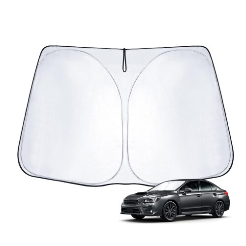 ECOZEN スバル WRX S4 VAG型 初代/WRX STI VAB/VAF型 4代目 サンシェード フロントガラス用 車 日除け WRX STI VAB フロント サンシェード UVカット 遮光 断熱 ワンタッチ 取付簡単 収納 折り畳み式 WRX S