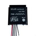NUZAMAS 12V / 24Vソーラーパネルレギュレータ充電コントローラ10A PWM ディスプレイ 防水 IP68