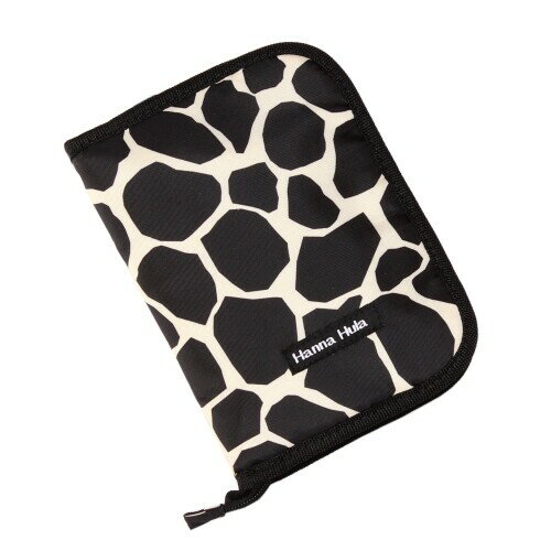 (ハンナフラ) お薬手帳ケース Mサイズ ジラフブラック