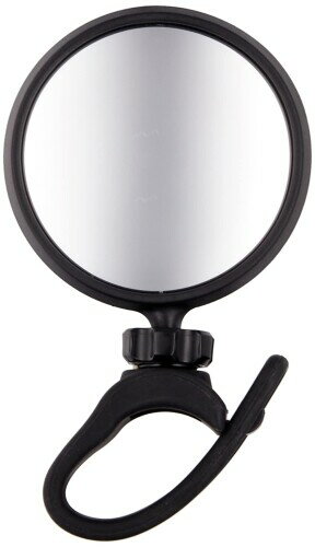 FORCE(フォース) 自転車用 ミラー グリップエンド ゴムバンド取付けタイプ ブラック 汎用タイプ 80153