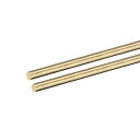 DMiotech 2個 4 mm x 350 mm 真鍮ソリッド丸棒 真鍮棒 旋盤棒材 DIYクラフト用
