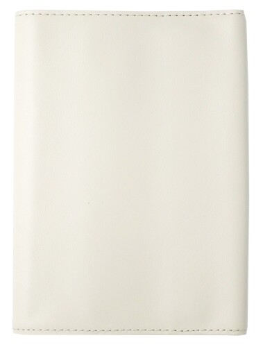 スリップオン SLIP-ON ブックカバー フリータイプ文庫判ブックジャケット ノワール 革 ホワイト NSL-2803