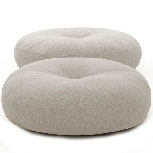 座布団 フロアクッション 2個セット ホスール(HOSUR) 円形 丸 畳チェアパッド カバー付き 風合いドビー ごろ寝クッション 椅子用 チェアクッション オ...