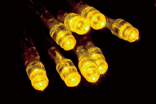 やまと興業 ストレートライト(3芯) ラタン100球 コントローラ付 黄色発光 グリーンコード ZKLRS100YGP