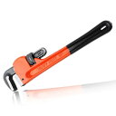 LEONTOOL パイプレンチ アルミストレートパイプレンチ アルミパイプレンチ パイプレンチ 強力型 全長360mm 最大口開き57mm 強力型パイプレンチ 歯型ジョー 配管 高耐久アルミストレートパイ