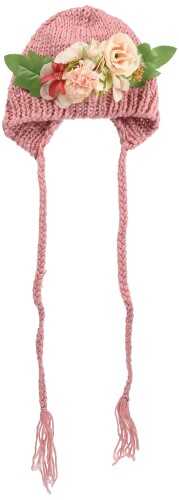 (ミシアラグジュアリー) ニューボーンフォト フラワーボンネット 帽子 7色 女の子 耳 撮影 新生児 小物..