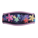 SeaCanary(シーキャナリー) シュノーケリング ダイビング用 マスクストラップカバー カラフルハイビスカス ネイビー