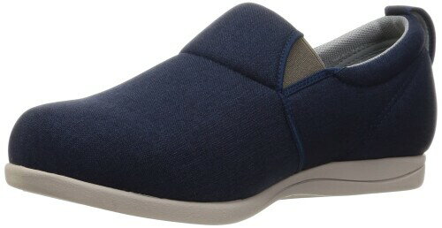 (徳武産業) メディカルシューズ ゆったり簡単スリップオン ネイビー 26.0 cm~26.5 cm 5E