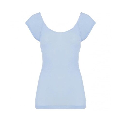 (Triumph) （トリンプ） うす軽インナー5450 フレンチ袖トップ 00PC(ブルー) Lサイズ